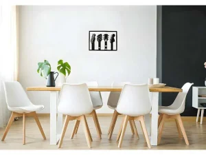 Clearance Metalen Decoratie Gitaar 19, Zwart, 46X1,5X32 Cm, Decoratieve Wandplaat