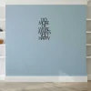Discount Metalen Decoratie Makes You Happy 1, Zwart, 41X1,5X70 Cm, Decoratieve Wandplaat