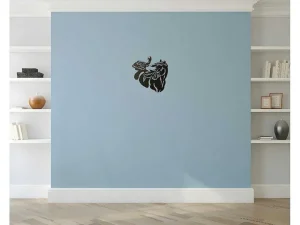 Best Metalen Decoratie Paard 2, Zwart, 50X1,5X50 Cm, Decoratieve Wandplaat