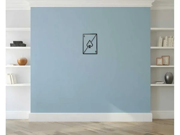Flash Sale Metalen Decoratie Schoppenaas, Zwart, 32X1,5X48 Cm, Decoratieve Wandplaat