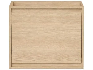 Fashion Meubel Onder Wastafel Met Engelse Lade - Eikenfineer - 60 Cm - Mesliva Wastafelmeubel