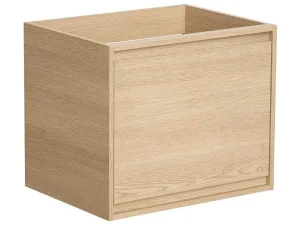 Fashion Meubel Onder Wastafel Met Engelse Lade - Eikenfineer - 60 Cm - Mesliva Wastafelmeubel