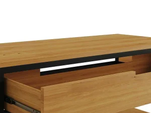 Discount Meubel Onder Wastafel Van Licht Teakhout En Metaal - 120 Cm - Tukad Wastafelmeubel