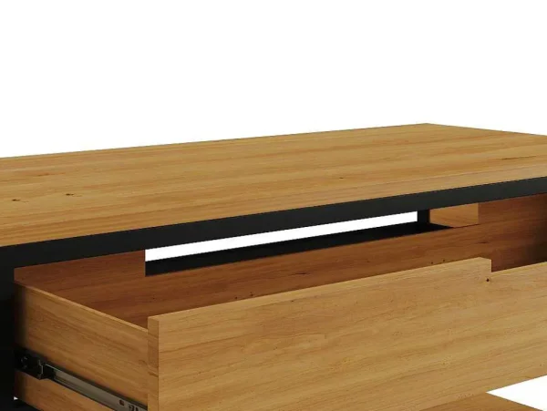Discount Meubel Onder Wastafel Van Licht Teakhout En Metaal - 120 Cm - Tukad Wastafelmeubel