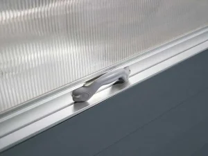 Best Sale Mini-Tuinkas Van Polycarbonaat En Structuur Van Aluminium - L120 X B120 X H169 Cm - Antraciet - Genista Tuinkas