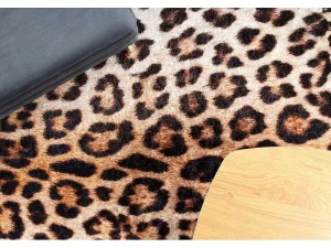 Sale Miro 51568.804 Tapijt Wasbaar Luipaardpatroon Antislip - Creme / Bruin 120X170 Cm Klein Tapijt