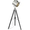 Shop Movie Vloerlamp, Zilver, Zwart, 45X45X175 Cm, Staande Lamp