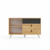 Sale Multifunctionele Kast Pera - Eik - 120X36,5X77 Cm - Buffetkast