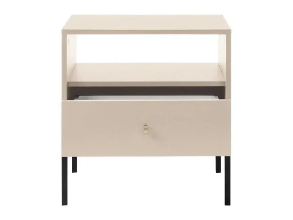 New Nachtkastje - 1 Lade En 1 Nis - Beige - Bogdan Nachtkastje