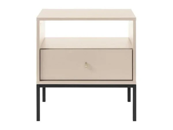 New Nachtkastje - 1 Lade En 1 Nis - Beige - Bogdan Nachtkastje