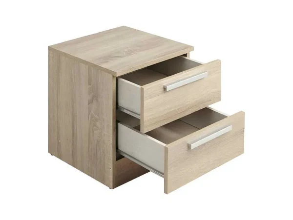 Store Nachtkastje Mathias - 2 Laden - Naturel Nachtkastje