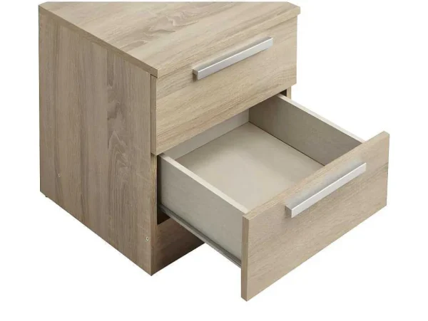Store Nachtkastje Mathias - 2 Laden - Naturel Nachtkastje