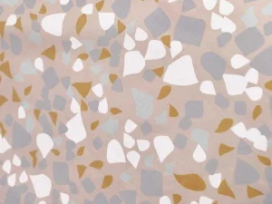 Flash Sale Omkeerbaar Dekbedovertrek Terrazzo Van Katoen 57 Draden /Cm - Dekbedhoes 220 X 240 Cm + 2 Kussenslopen 63 X 63 Cm - Meerdere Kleuren - Terazino Beddengoed