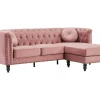 Sale Omkeerbare Hoekbank Van Oud Roze Velours Turner Hoekbank