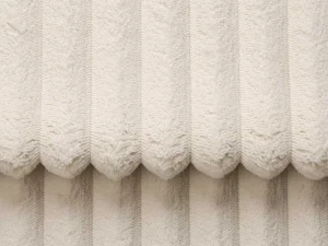 Store Omkeerbare Hoekslaapbank Van Beige Ribfluweel Met Brede Ribbels Asturio Vierzitsbank