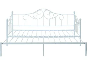 Online Onderuitschuifbed Sebille - Metaal - 90 X 200 Cm - Wit Bed Met Slaaplade