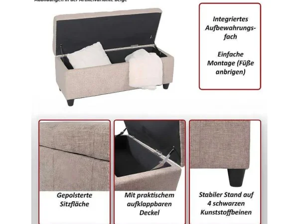Discount Opbergkist Kriens, Lichtgrijs Kleine Opberger En Slaapkameraccessoire