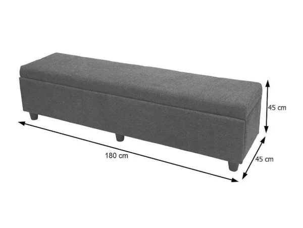 Flash Sale Opbergkist Kriens Xxl, Imitatie Suede Kleine Opberger En Slaapkameraccessoire