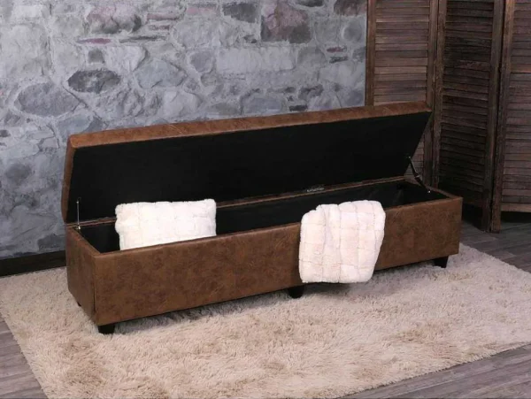 Flash Sale Opbergkist Kriens Xxl, Imitatie Suede Kleine Opberger En Slaapkameraccessoire