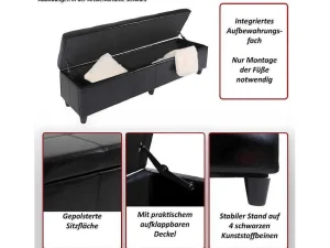 Store Opbergkist Kriens Xxl, Zwart Kleine Opberger En Slaapkameraccessoire