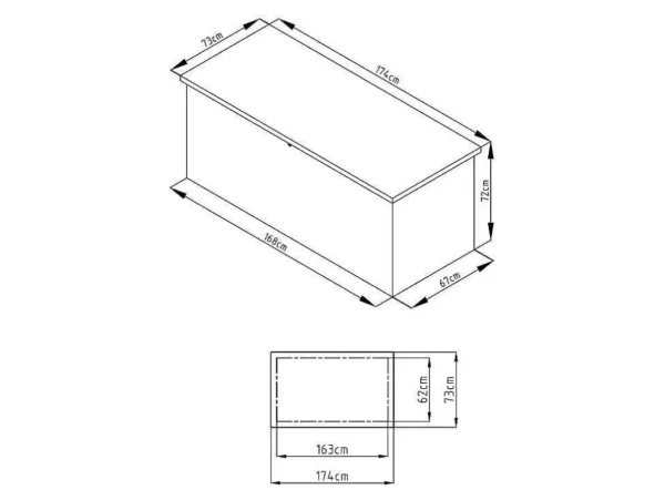 New Opbergruimte Voor Tuin Van Grijs Gegalvaniseerd Staal - 750L - Tomaso Tuinopslag
