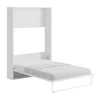Best Sale Opklapbaar Bed 140 X 200 Cm - Verticale Handmatige Opening - Wit - Malina Ii Tweepersoonsbed