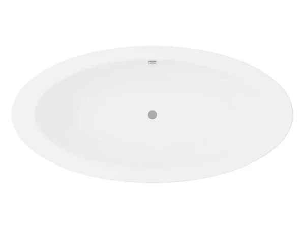 Best Ovaal Losstaand Bad - 251L - 185 X 90 X 58 Cm - Wit - Acryl - Marmati Vrijstaand Bad