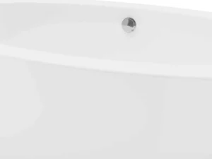 Best Ovaal Losstaand Bad - 251L - 185 X 90 X 58 Cm - Wit - Acryl - Marmati Vrijstaand Bad