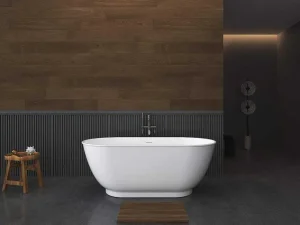 Cheap Ovaal Vrijstaand Bad - 210L - 150 X 74 X 57 Cm - Wit - Acryl - Mobula Vrijstaand Bad