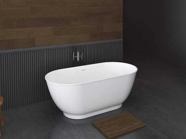 Cheap Ovaal Vrijstaand Bad - 210L - 150 X 74 X 57 Cm - Wit - Acryl - Mobula Vrijstaand Bad