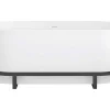 Cheap Ovaal Vrijstaand Bad Met Metalen Decoratie - 230 L - 160 X 75 X 60 Cm - Wit - Acryl - Pleco Vrijstaand Bad