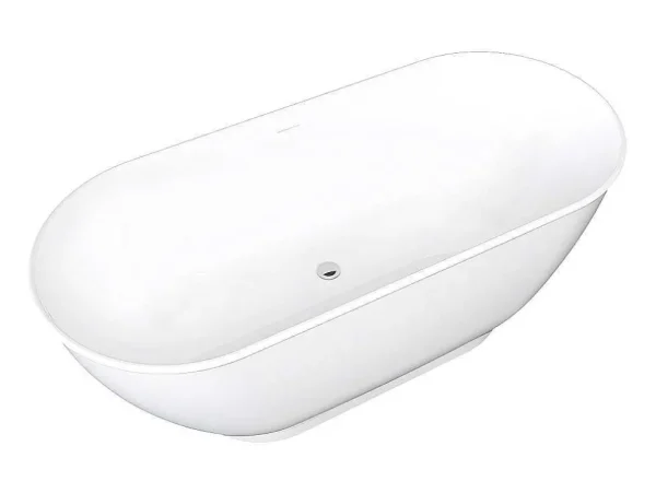 Best Sale Ovalen Vrijstaand Bad - 240 L - 170 X 75 X 60 Cm - Wit - Acryl - Mobula Vrijstaand Bad