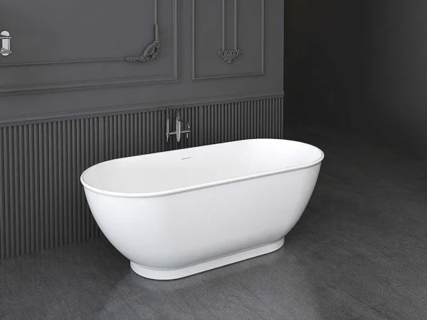 Best Sale Ovalen Vrijstaand Bad - 240 L - 170 X 75 X 60 Cm - Wit - Acryl - Mobula Vrijstaand Bad