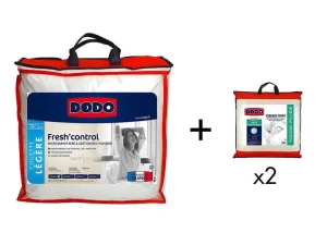 Hot Pack Anti-Transpirant Dekbed 240X260Cm + 2 Hoofdkussens 60X60Cm Verkoelend Effect Fresh Control Dekbed