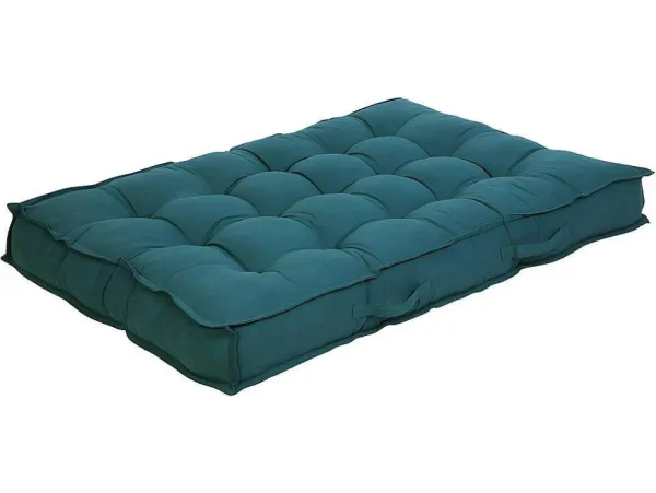 Fashion Palletkussen Baila - Katoen En Polyester - 80X120X12 Cm - Blauw Tuindecoratie