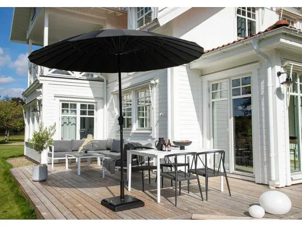 Sale Palmetto Parasol Met Kantelfunctie Zwart. Parasol