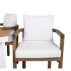 Cheap Panama Tuinmeubelset Tafel 90X152/210Cm En 4 Stoel Erica Naturel, Wit. Loungeset