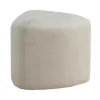 Best Peg Poef, Hocker O46Cm Velours Wit. Poef