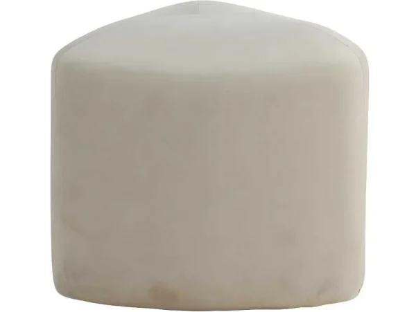 Best Peg Poef, Hocker O46Cm Velours Wit. Poef