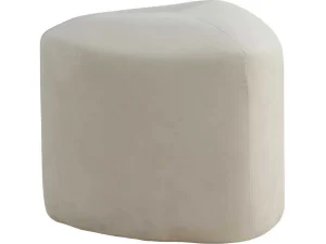 Best Peg Poef, Hocker O46Cm Velours Wit. Poef