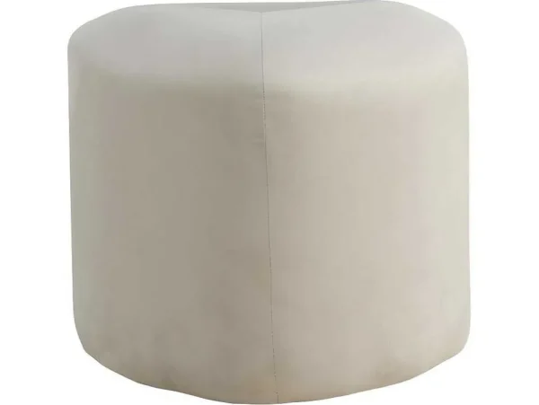 Best Peg Poef, Hocker O46Cm Velours Wit. Poef