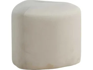 Best Peg Poef, Hocker O46Cm Velours Wit. Poef
