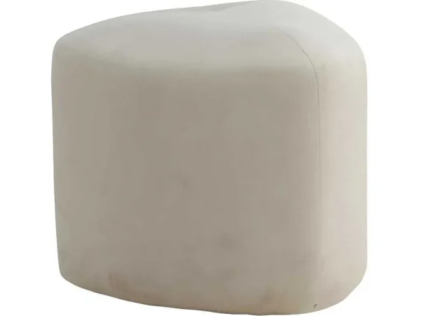 Best Peg Poef, Hocker O46Cm Velours Wit. Poef