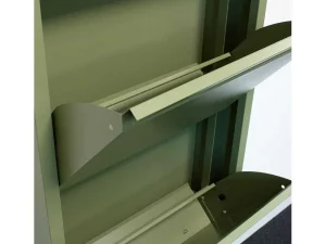 Online Pisa Schoenenkast Groen Metaal Met 4 Vakken. Schoenenkast