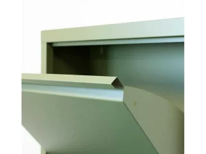 Online Pisa Schoenenkast Groen Metaal Met 4 Vakken. Schoenenkast