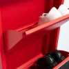 Clearance Pisa Schoenenkast Rood Metaal Met 9 Vakken. Schoenenkast