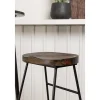 Hot Plaza Barmeubelset Bartafel Zwart En 2 Ozark Barstoelen Naturel. Barmeubel