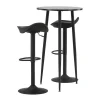 Flash Sale Plaza Barmeubelset Bartafel Zwart En 2 Adesto Barstoelen Zwart. Barmeubel