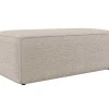 Clearance Poef In Beige Textuurstof Amelia Speciale Modellen Zitbanken & Fauteuils