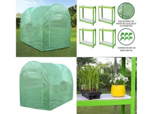 Clearance Polytunnel 19Mm 2.5M X 2M With Racking Tuinkas